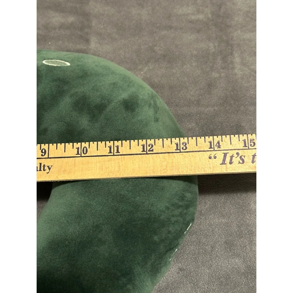 Green Crocodile Plush Travel Neck Pillow Kids Alligator Snap Closure